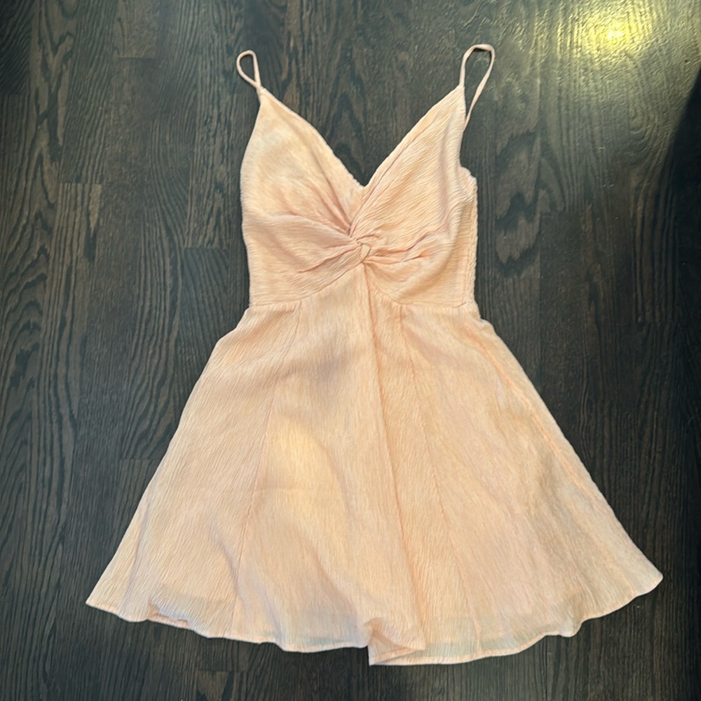 Abercrombie NWT Flare Twist Textured Cami Dress